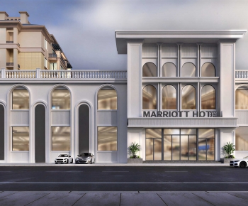 European Style Appearance Of Commercial Building-ID:808471923