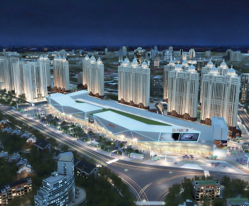 Modern Architectural Bird's-eye View Planning-ID:180270916