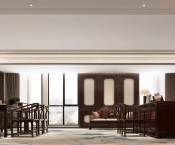 New Chinese Style Manager's Office-ID:266608956