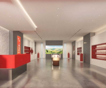 Modern Exhibition Hall-ID:332585106