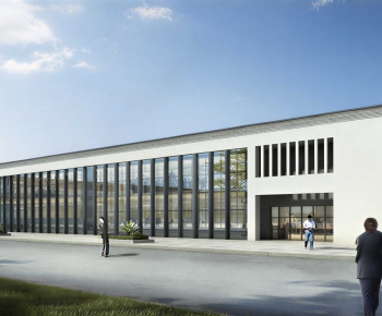 Modern Appearance Of Commercial Building-ID:201901918