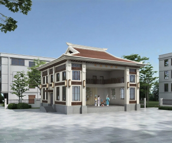 New Chinese Style Public Building-ID:549728997