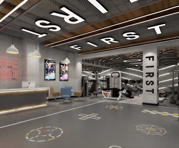Industrial Style Gym-ID:898740347