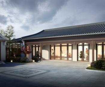 New Chinese Style Courtyard/landscape-ID:738528971