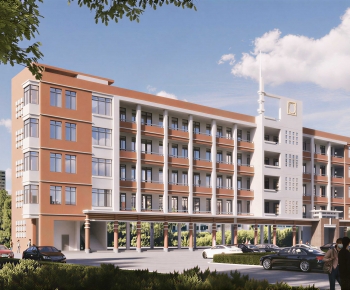 Modern School Building-ID:519660951