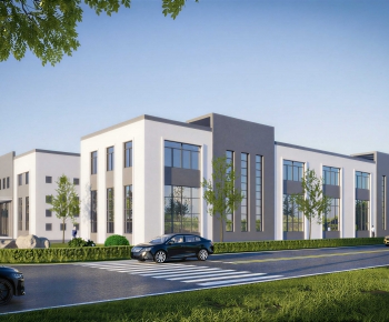 Modern Appearance Of Commercial Building-ID:256949903