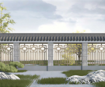 Chinese Style Landscape Wall-ID:391644957