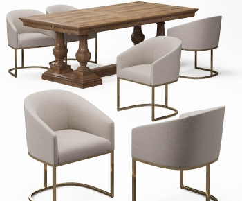 Modern Dining Table And Chairs-ID:871598016