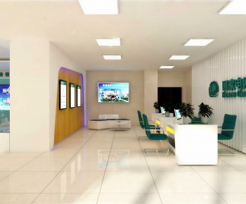 Modern Office Reception Desk-ID:775995971