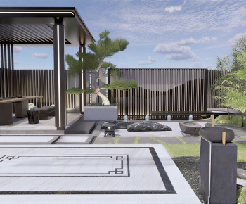 New Chinese Style Courtyard/landscape-ID:558160074