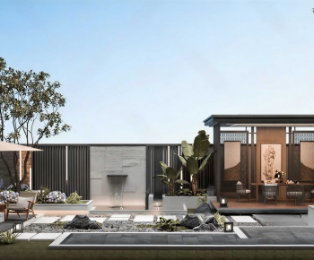 New Chinese Style Courtyard/landscape-ID:103139984