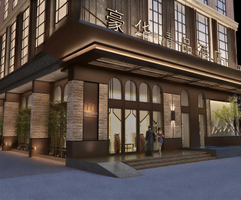 Modern Facade Element-ID:611586096