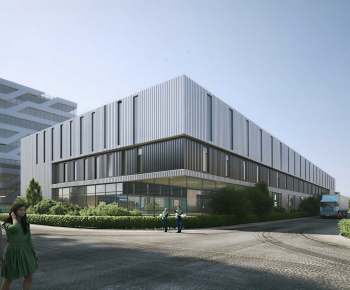 Modern Industrial Building-ID:851448061