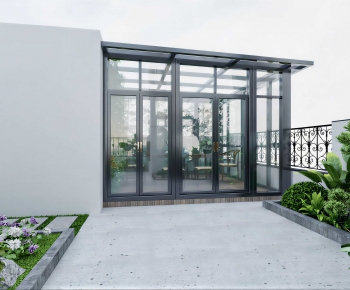 Modern Glass Sun Room-ID:482707981