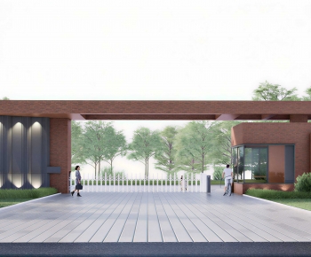 Modern Facade Element-ID:712130078