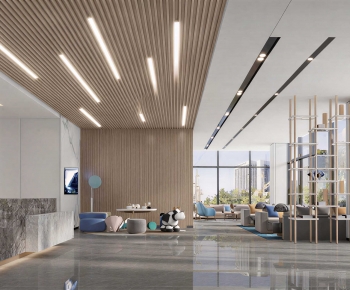 Modern Office Reception Desk-ID:684988985