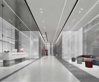 Modern Office Reception Desk-ID:221850991