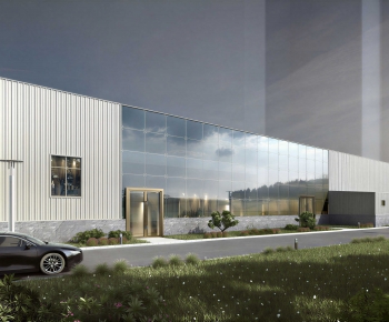 Modern Appearance Of Commercial Building-ID:392672067