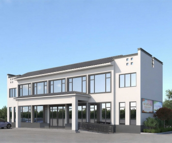 New Chinese Style Appearance Of Commercial Building-ID:567202093