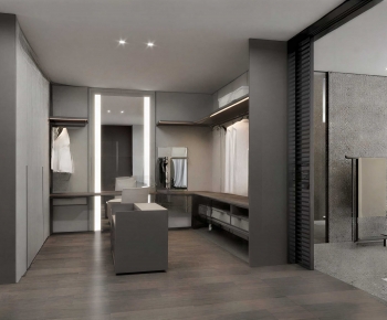 Modern Clothes Storage Area-ID:183943031