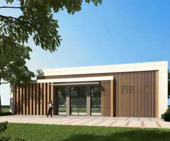 Modern Appearance Of Commercial Building-ID:134449966