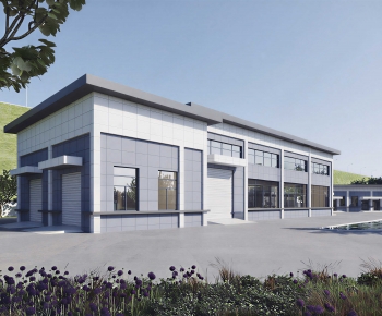 Modern Industrial Building-ID:203902966