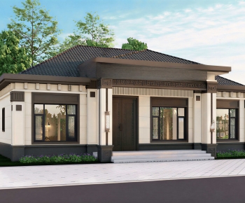 New Chinese Style Appearance Of Commercial Building-ID:596215967