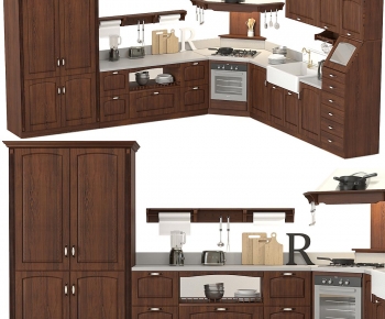 American Style Kitchen Cabinet-ID:688956984
