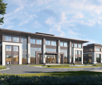 New Chinese Style Appearance Of Commercial Building-ID:814632891