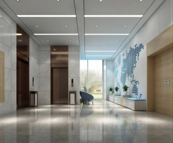 Modern Office Reception Desk-ID:919215925