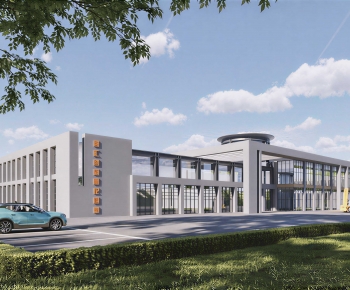 Modern Appearance Of Commercial Building-ID:607232096