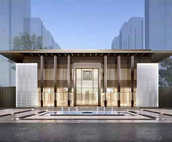 New Chinese Style Appearance Of Commercial Building-ID:906846058