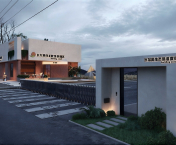 Modern Appearance Of Commercial Building-ID:612464904