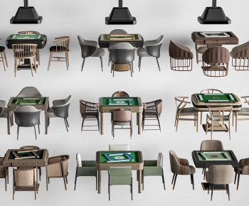 Modern Mahjong Tables And Chairs-ID:885243899