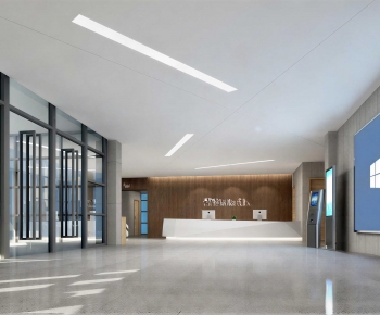 Modern Office Reception Desk-ID:856333972