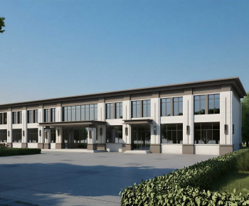 Modern Industrial Building-ID:992436893