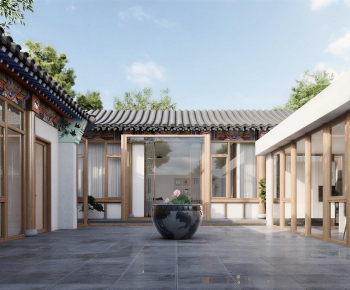New Chinese Style Courtyard/landscape-ID:305382976