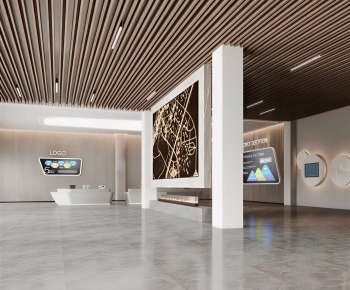 Modern Exhibition Hall-ID:743482117