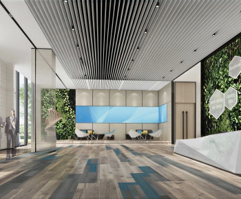 Modern Office Reception Desk-ID:504870892