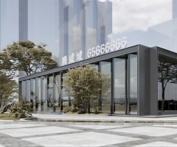 Modern Appearance Of Commercial Building-ID:421612984