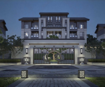 New Chinese Style Courtyard/landscape-ID:189485072