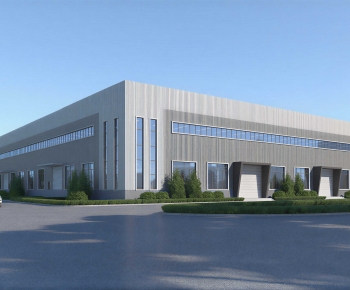 Modern Industrial Building-ID:367240917