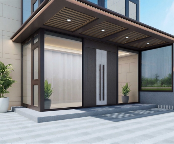 Modern Facade Element-ID:928553103