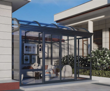 Modern Glass Sunshine Room-ID:812855968