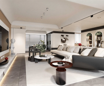 Modern A Living Room-ID:812604903