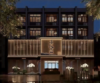 New Chinese Style Facade Element-ID:808267128