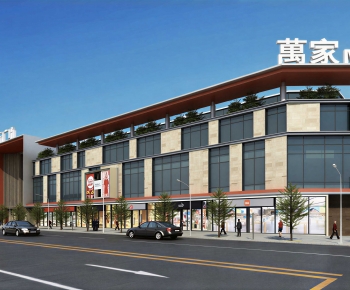 Modern Appearance Of Commercial Building-ID:242353923