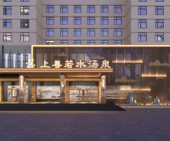 New Chinese Style Appearance Of Commercial Building-ID:160634044