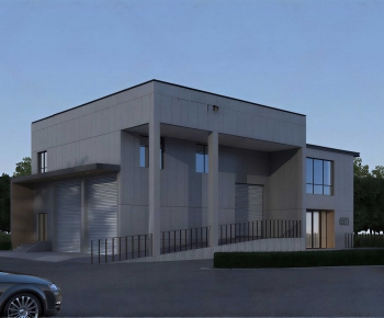 Modern Appearance Of Commercial Building-ID:899013042