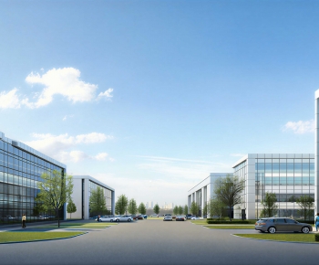 Modern Appearance Of Commercial Building-ID:610734944